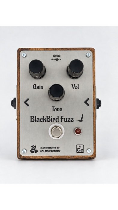 BlackBird Fuzz pedal, front view